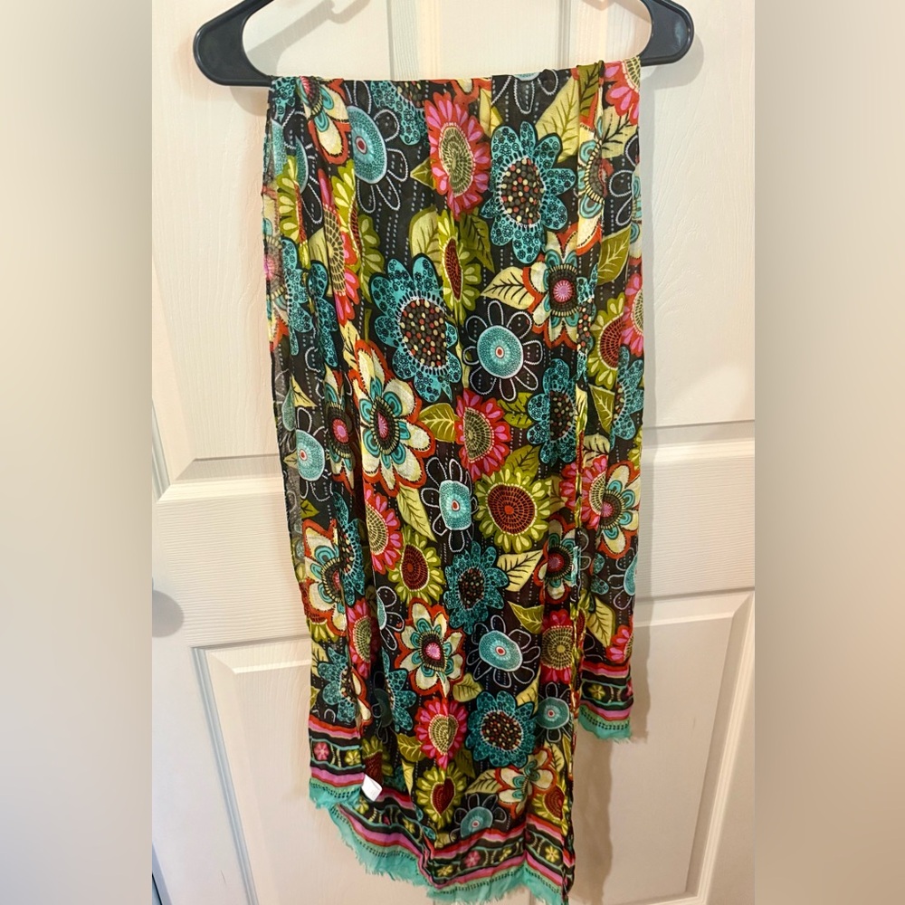 Vera Bradley Multicolor Floral Scarf